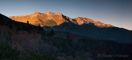 Panoráma.Belianky na jeseň.